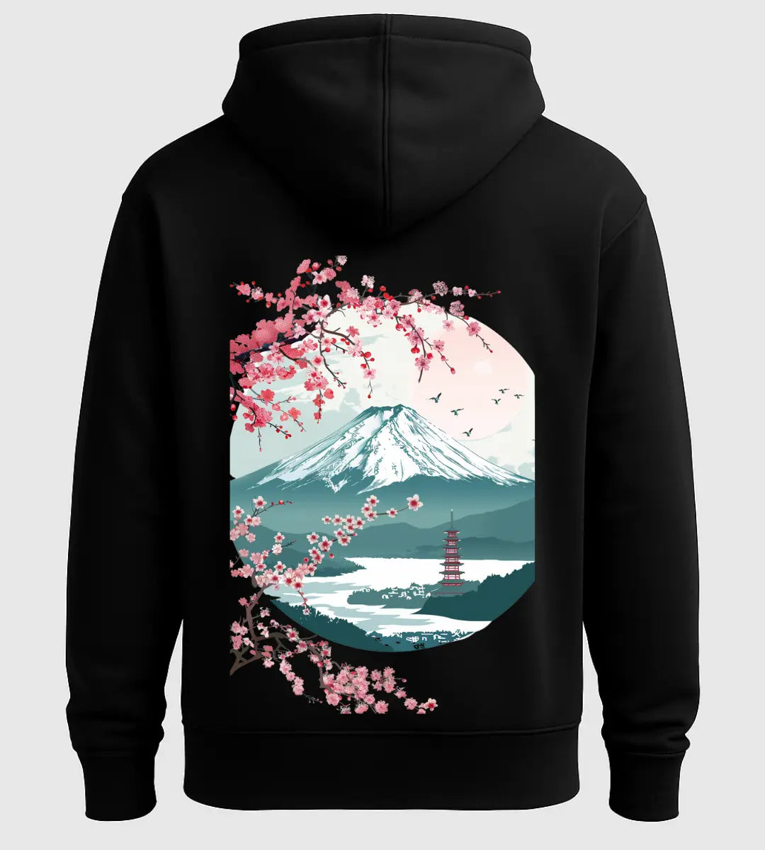 Pagoda Blossom View Hoodie Lorinfo