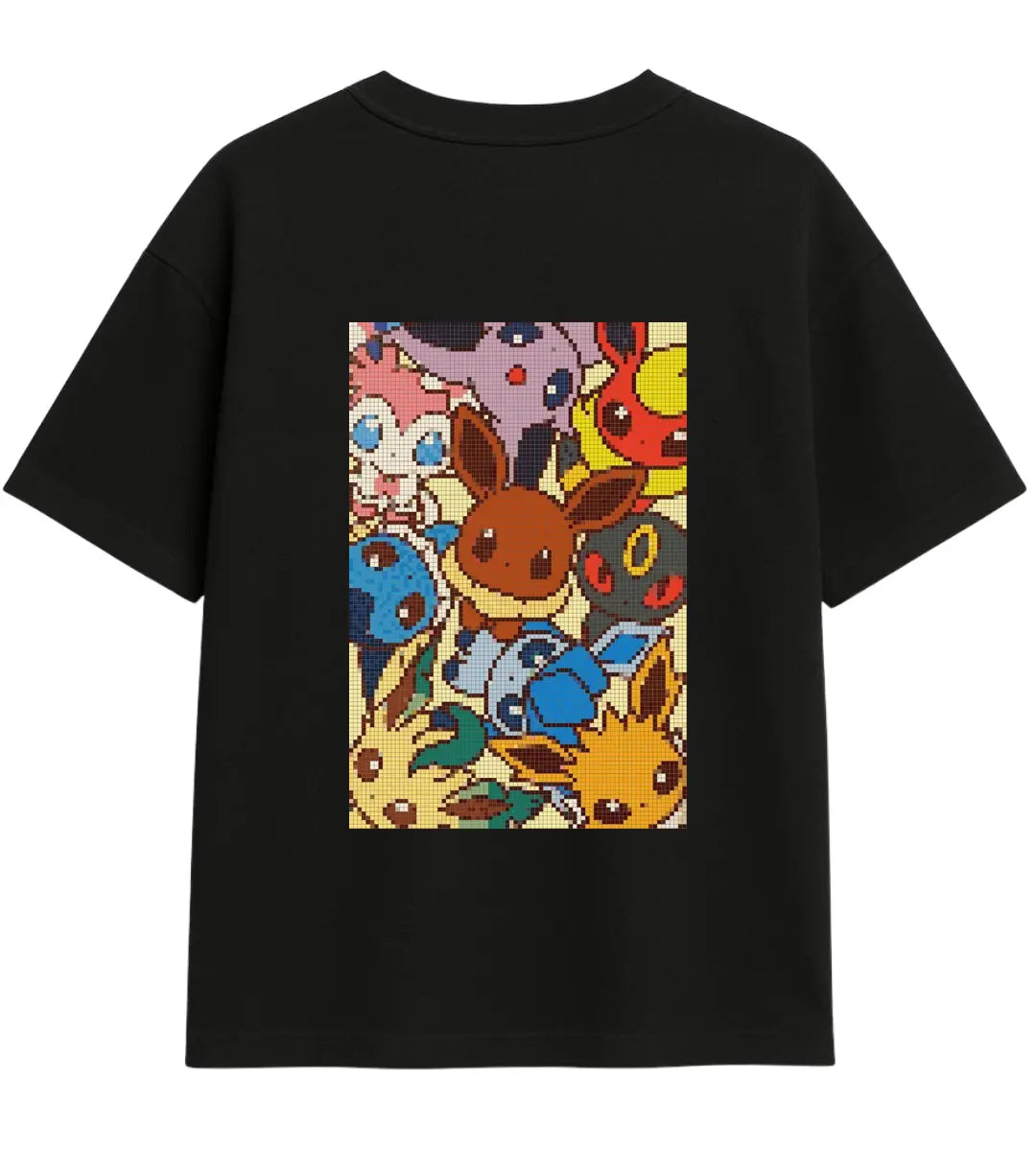 Pocket Pixel Oversize T-Shirt Lorinfo