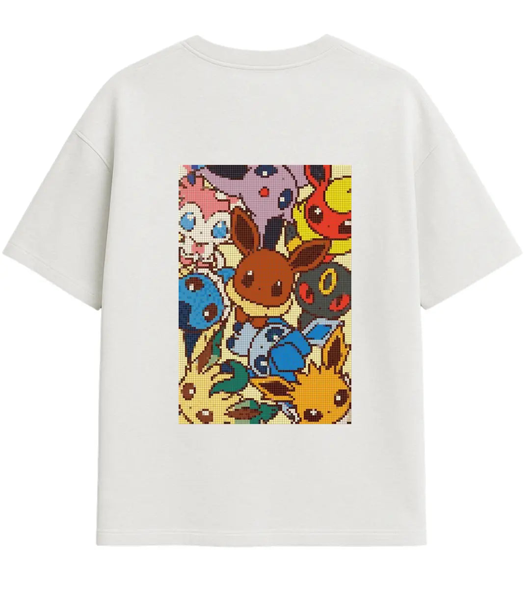 Pocket Pixel Oversize T-Shirt Lorinfo