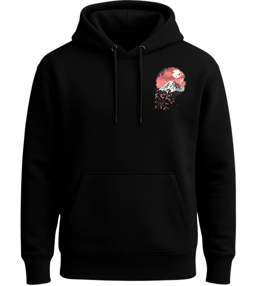 Moonlit Sakura Fuji Hoodie Lorinfo