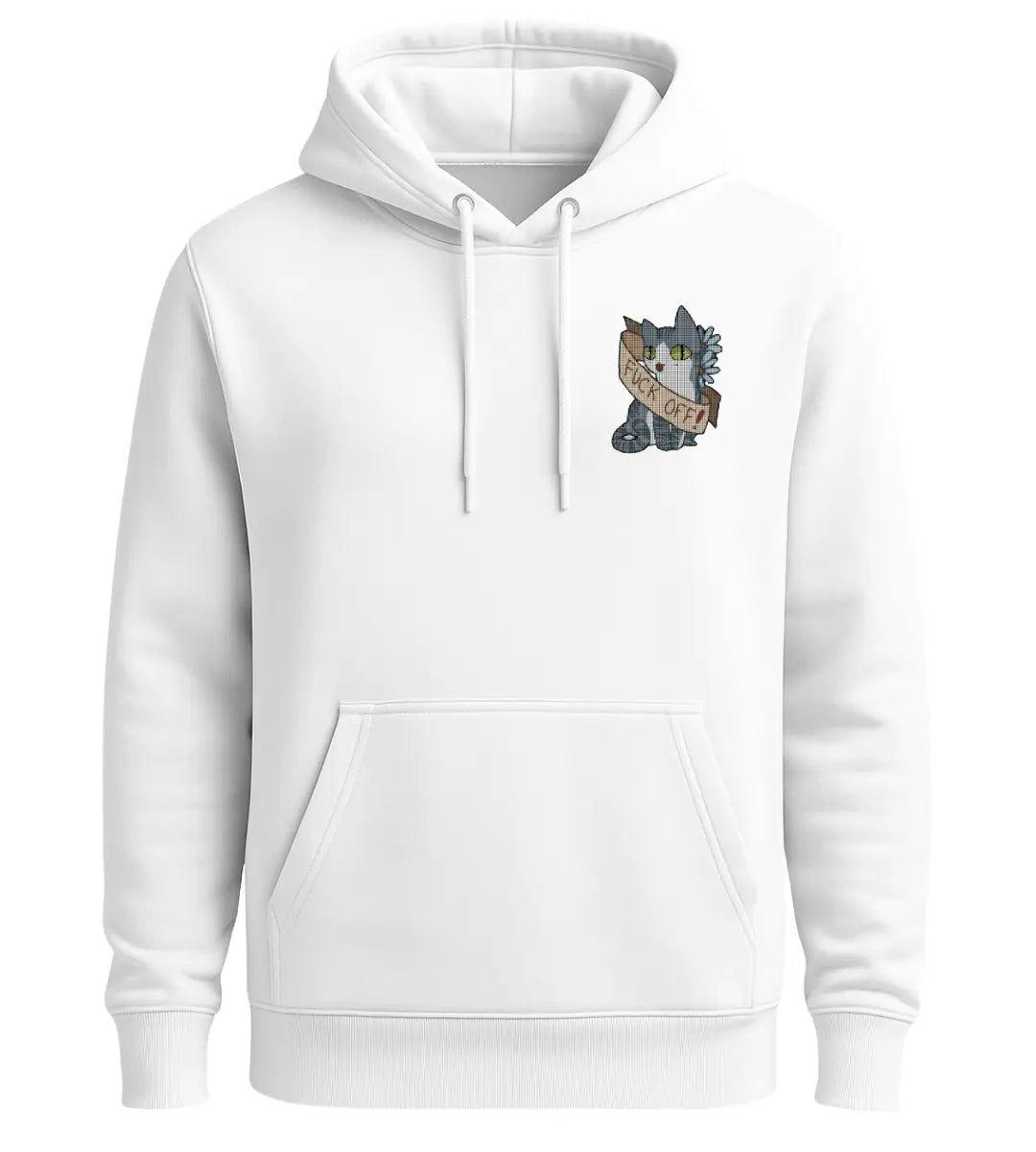 Rebel Cat Banner Hoodie Lorinfo