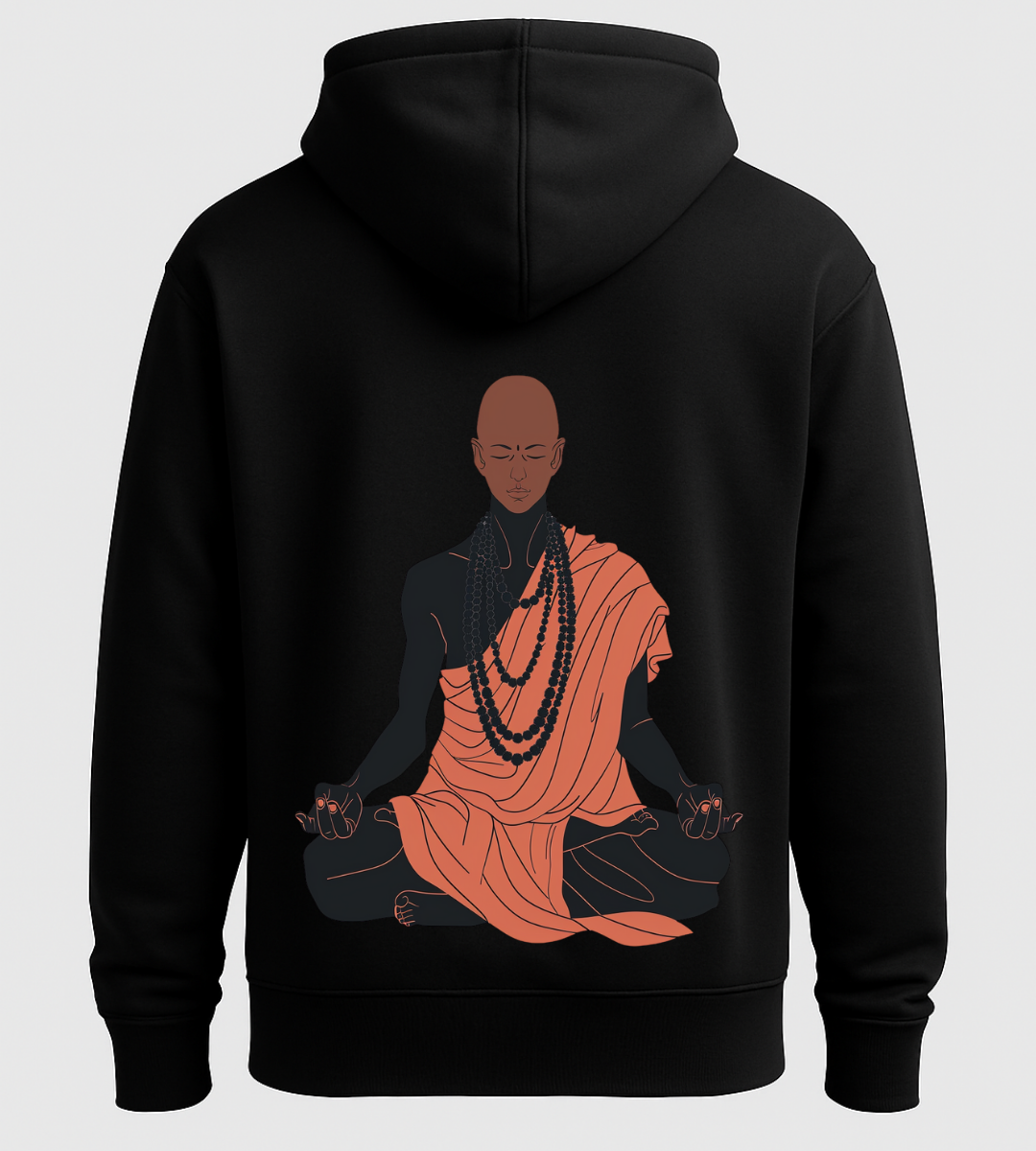 Zen Flame Monk Hoodie