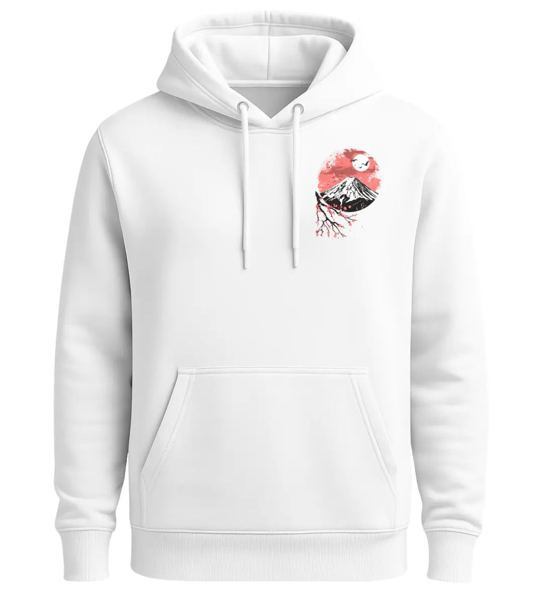 Moonlit Sakura Fuji Hoodie Lorinfo