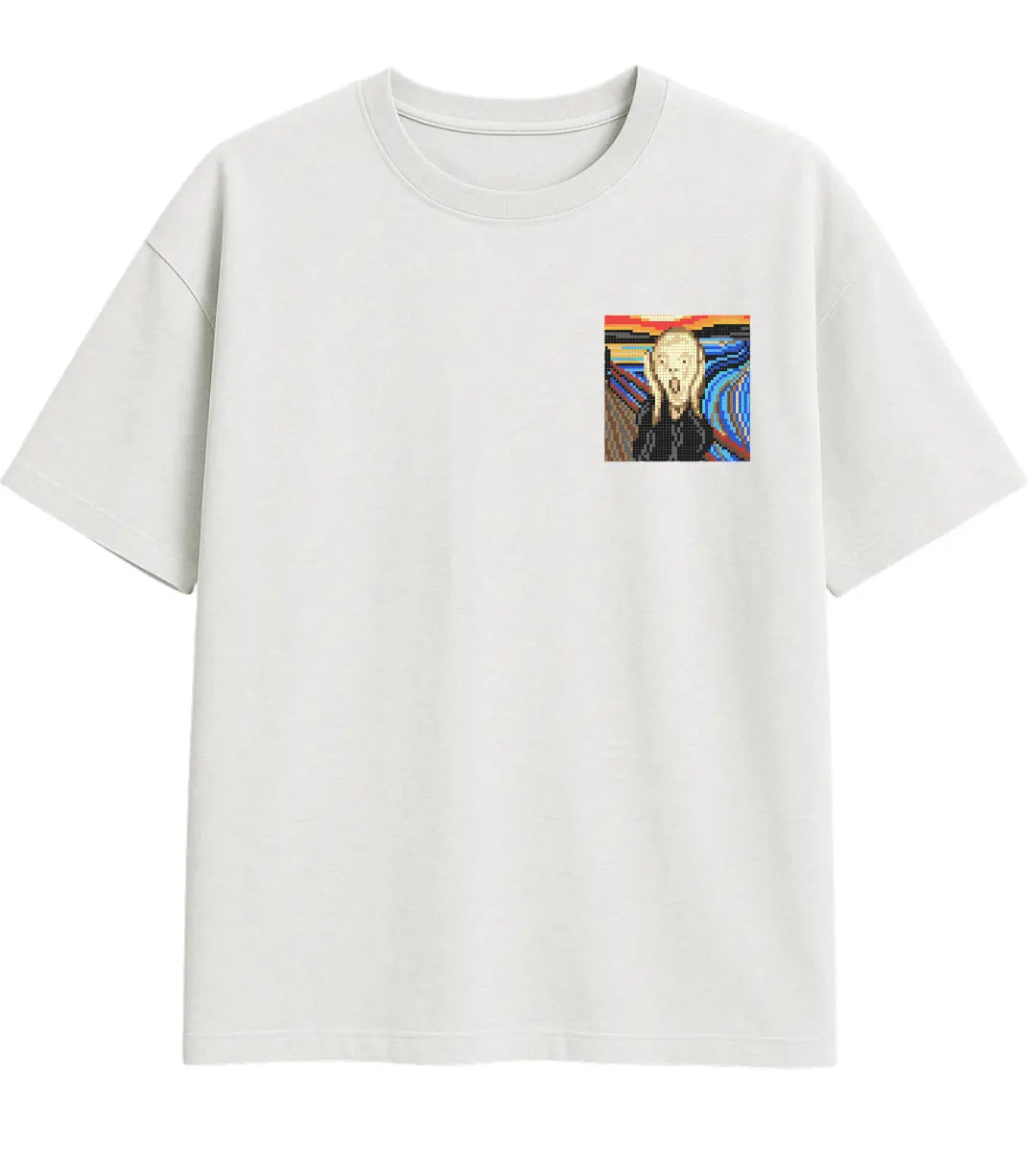 Pixel Scream Oversize T-Shirt Lorinfo