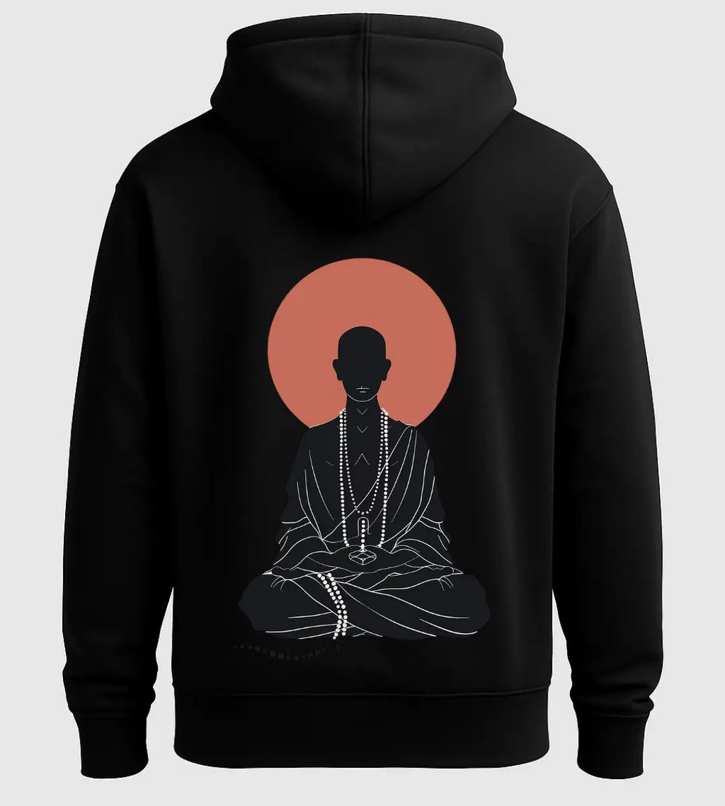 Red Sun Monk Hoodie Lorinfo