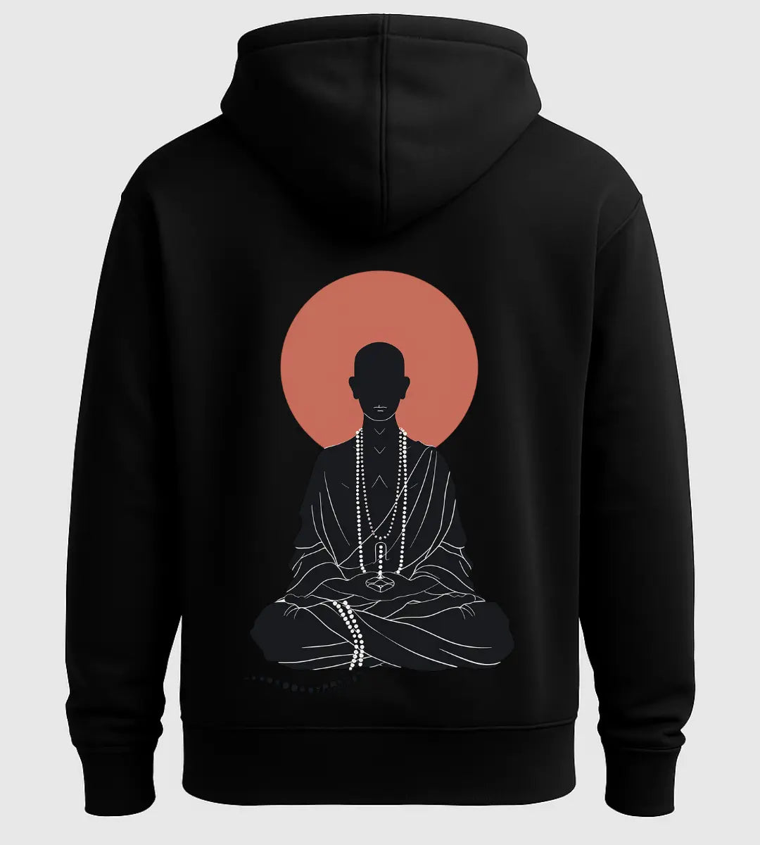 Red Sun Monk Hoodie Lorinfo