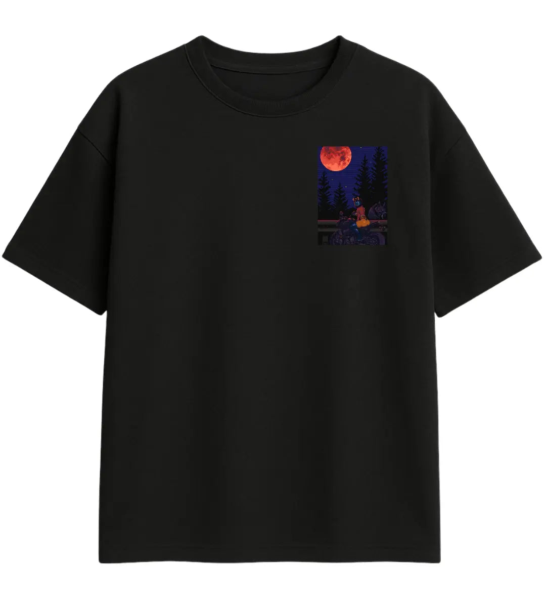 Blood Moon Rider Oversize T-Shirt Lorinfo