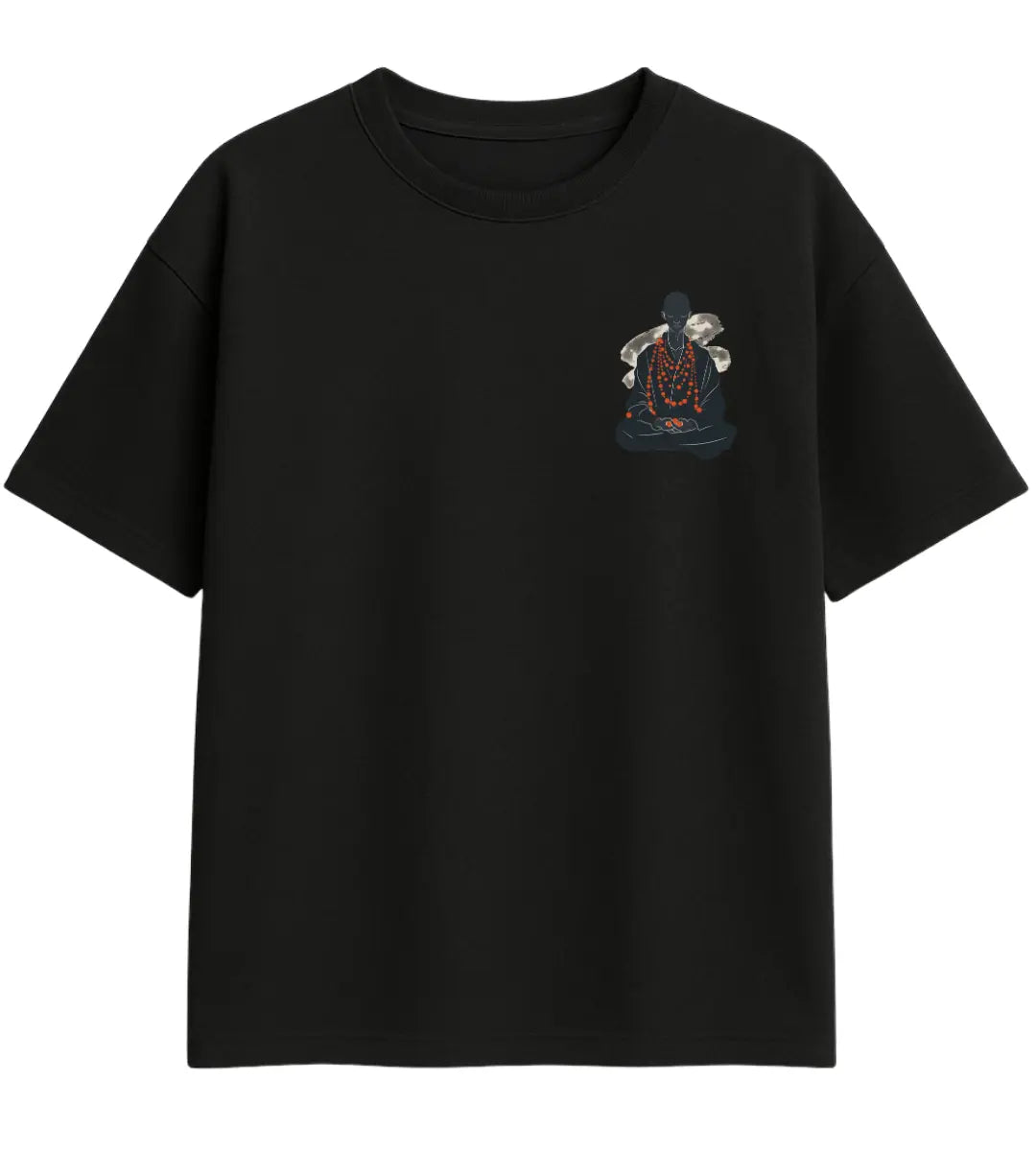 Infinite Beads Monk Oversize T-Shirt Lorinfo
