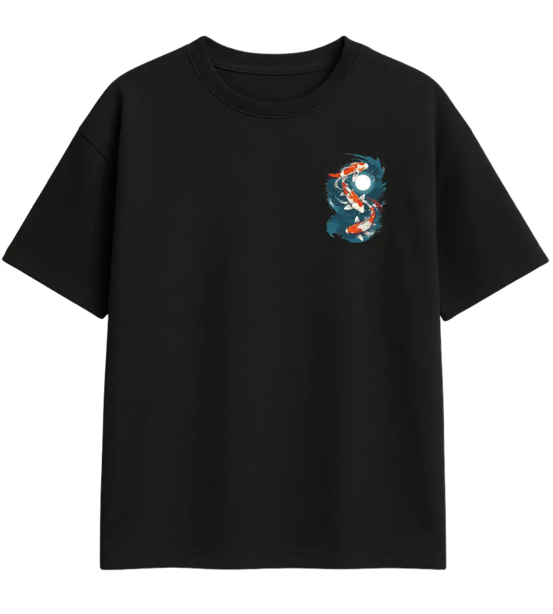 Koi Moon Flow Oversize T-Shirt Lorinfo
