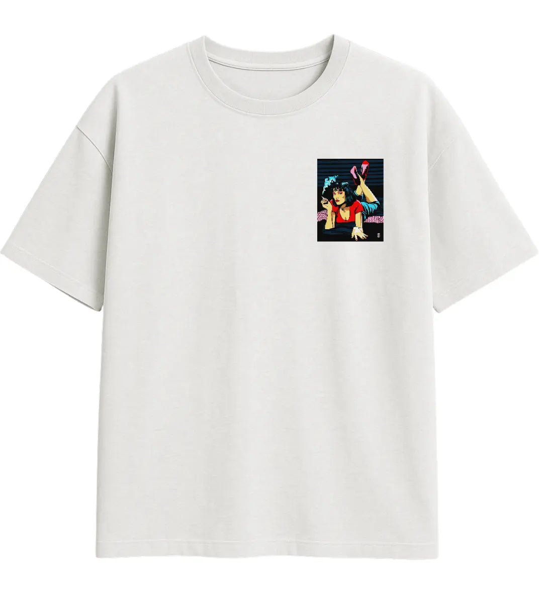 Retro Femme Fatale Oversize T-Shirt Lorinfo