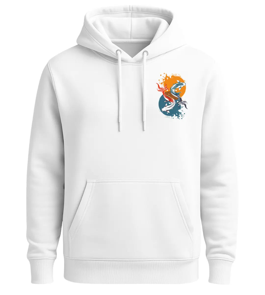 Yin Yang Two Koi Hoodie Lorinfo