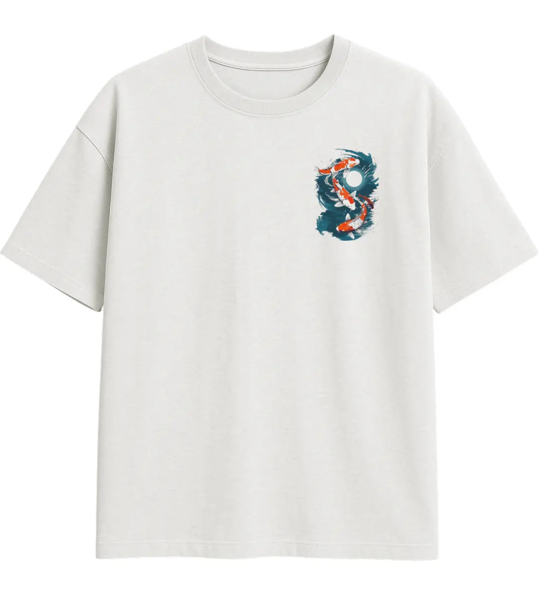 Koi Moon Flow Oversize T-Shirt Lorinfo