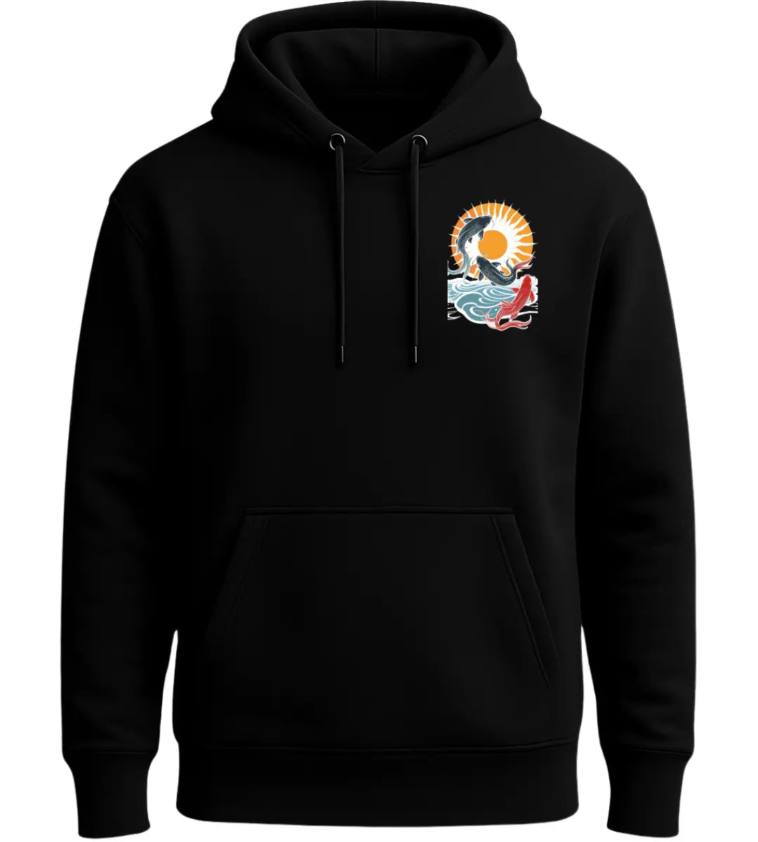 Sunrise Koi Dance Hoodie Lorinfo