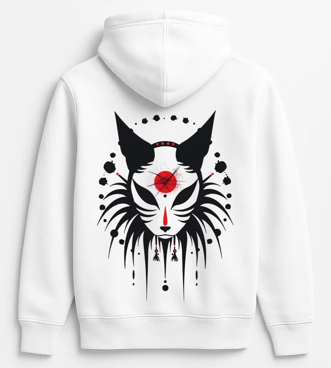 Blood Moon Kitsune Hoodie Lorinfo