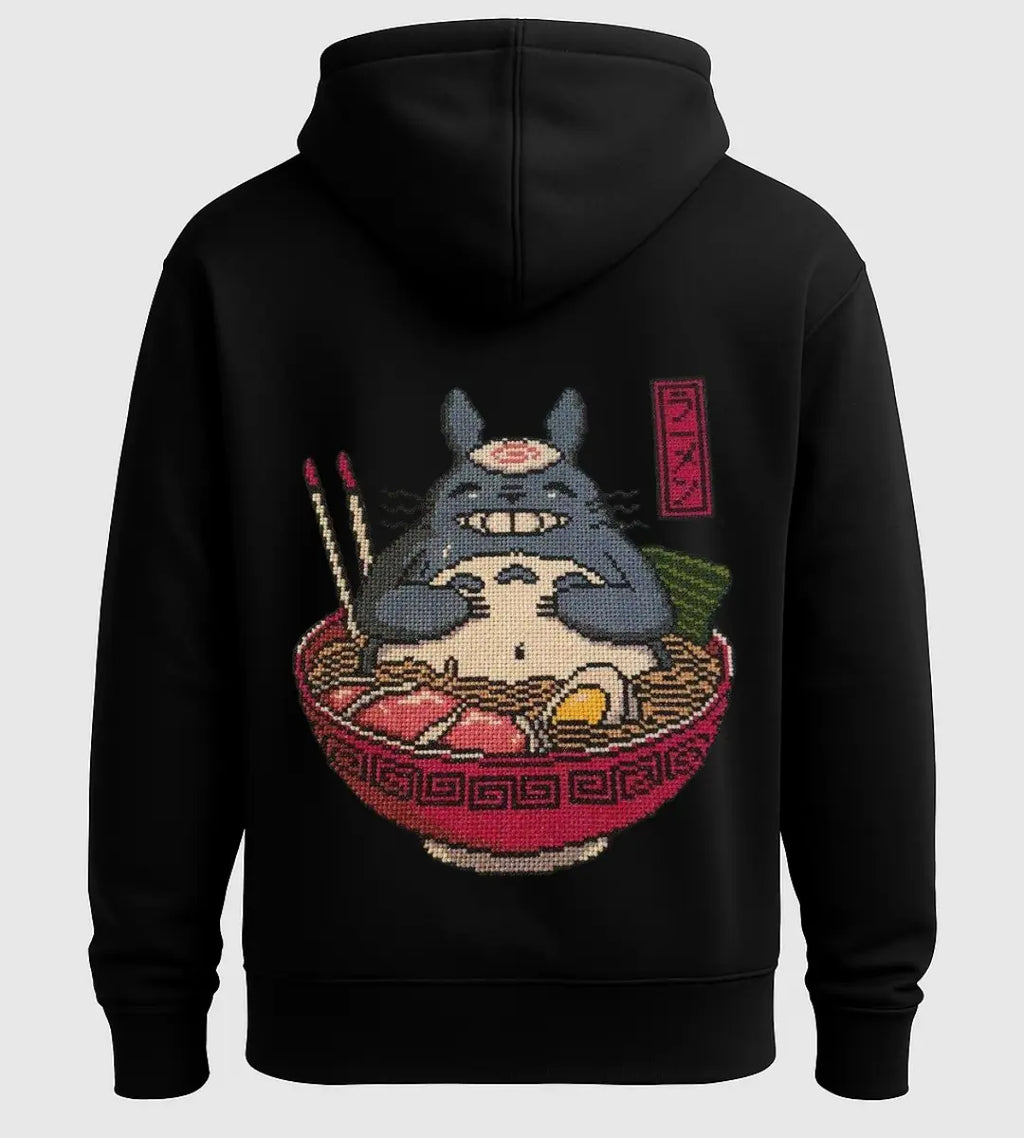 Totoro Ramen Hoodie Lorinfo
