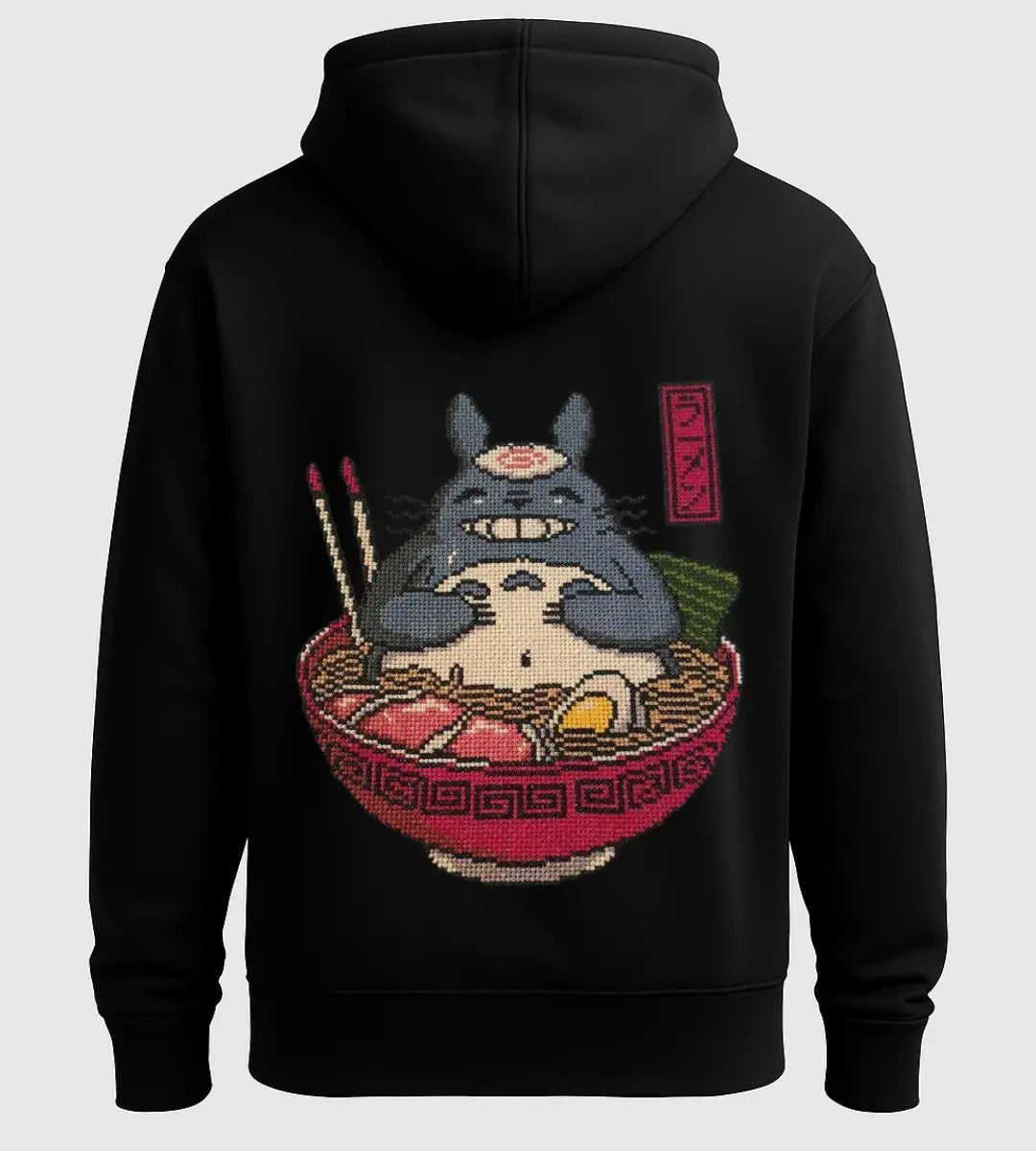 Totoro Ramen Hoodie Lorinfo
