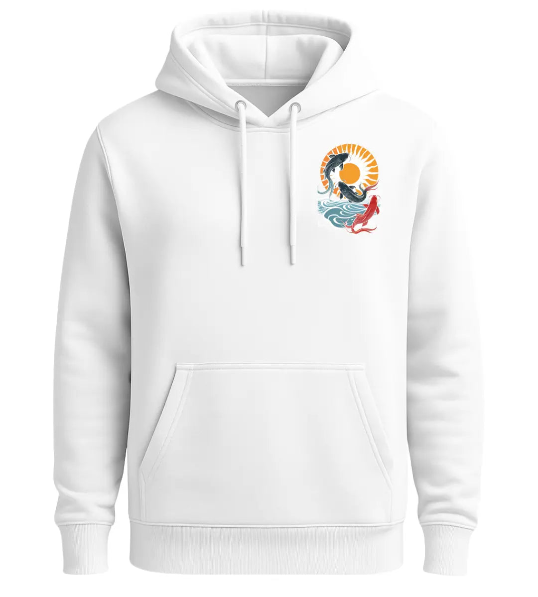 Sunrise Koi Dance Hoodie Lorinfo
