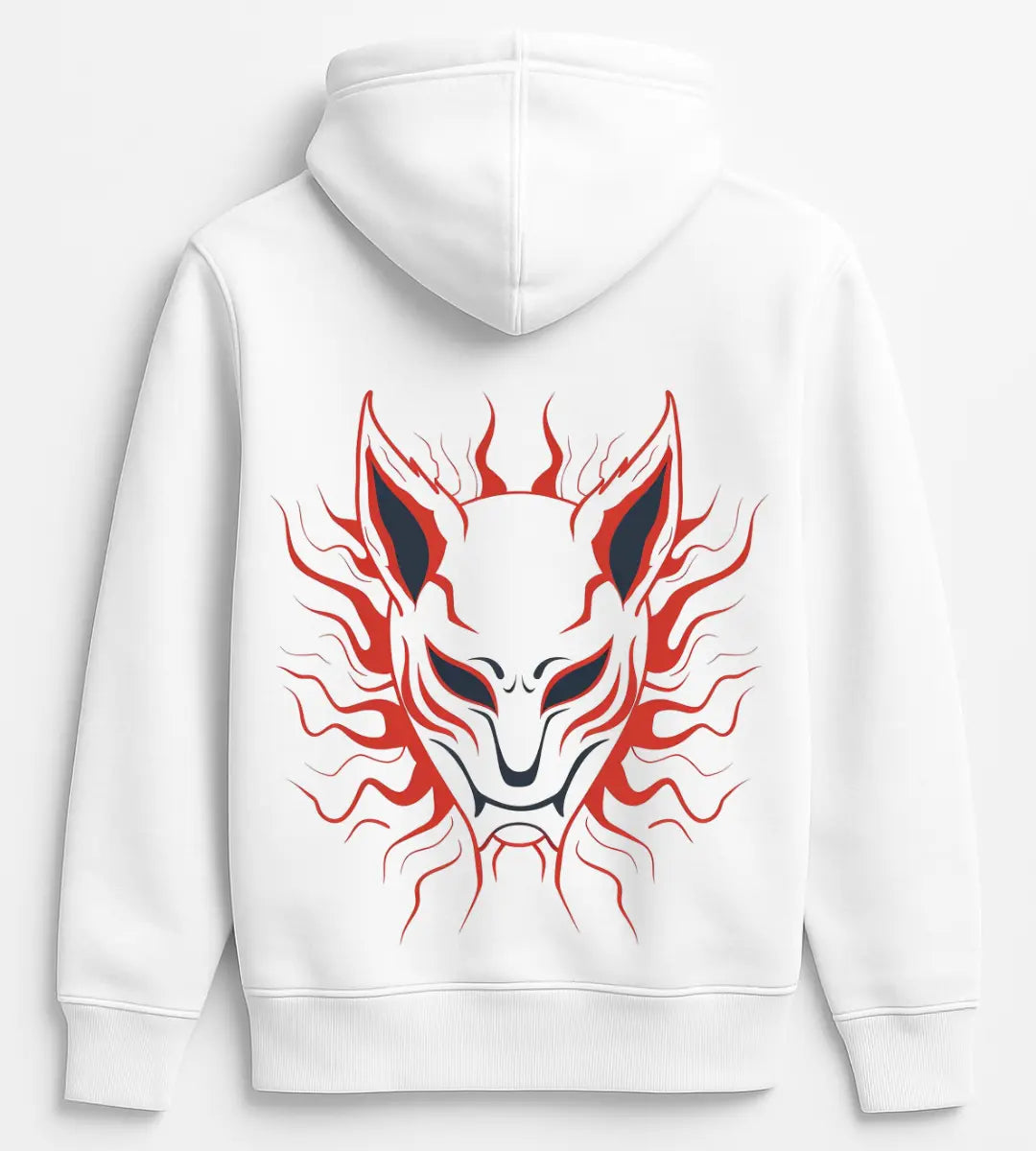 Solar Kitsune Mask Hoodie Lorinfo