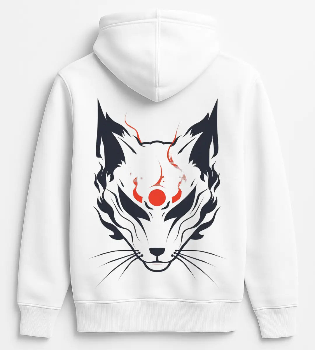 Shadow Moon Kitsune Hoodie Lorinfo