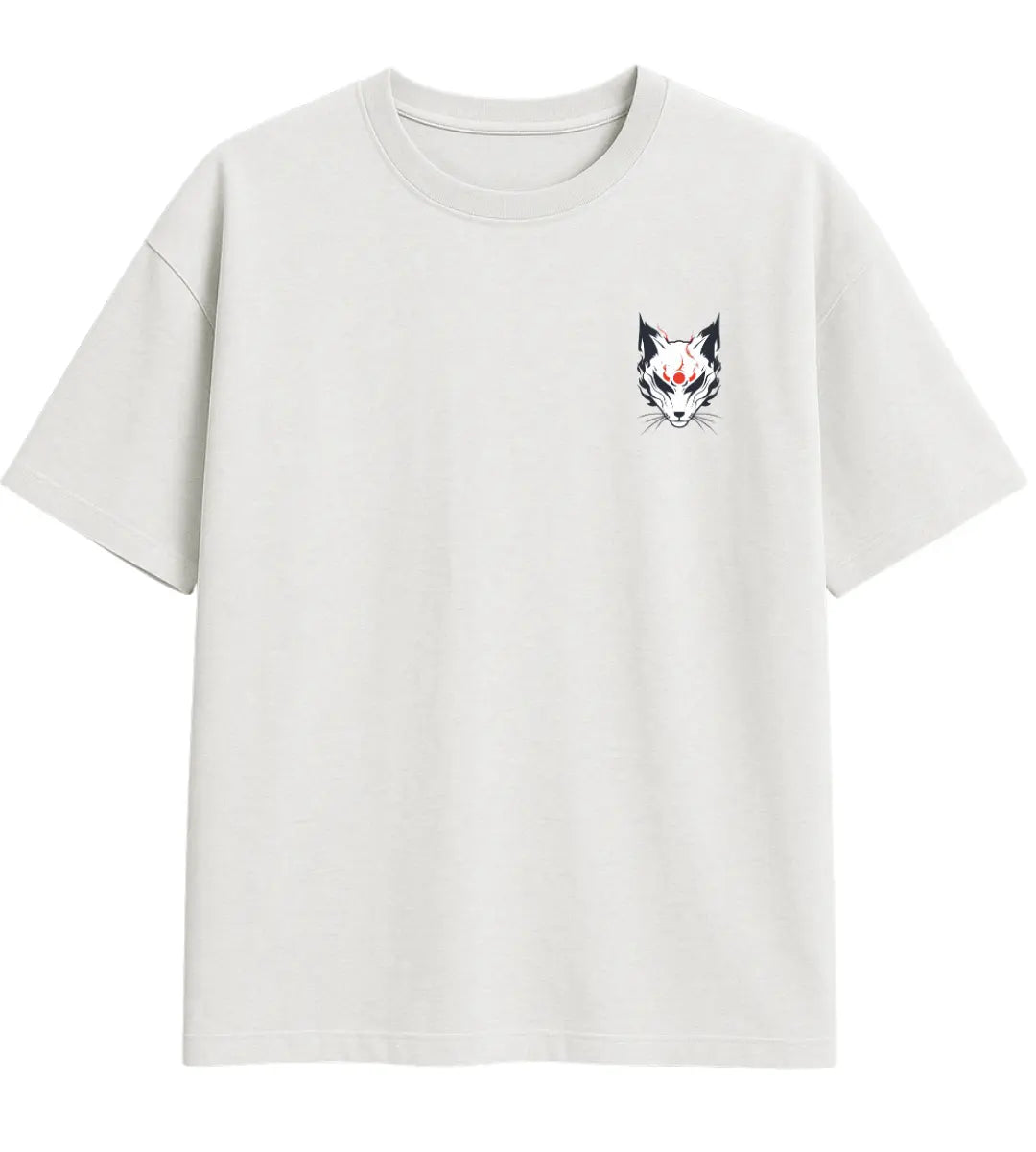 Shadow Moon Kitsune Oversize T-Shirt Lorinfo
