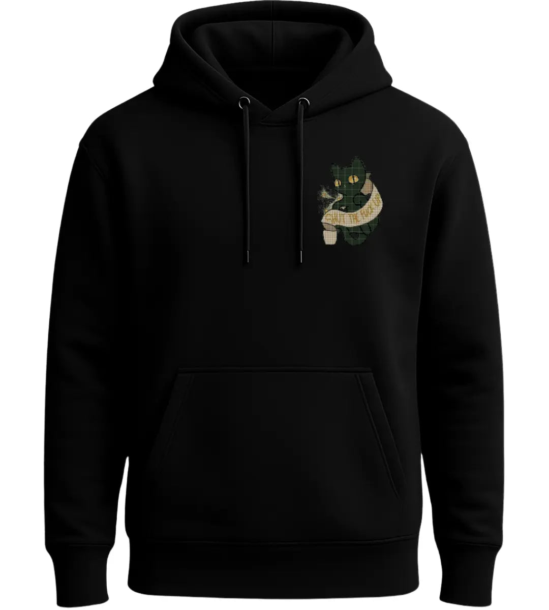 Dark Rebel Cat Hoodie Lorinfo