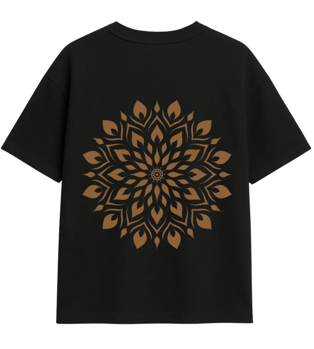 Gold Mandala Oversize T-Shirt Lorinfo