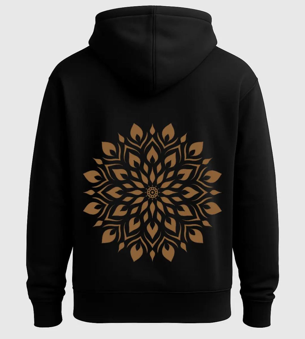 Gold Mandala Hoodie Lorinfo