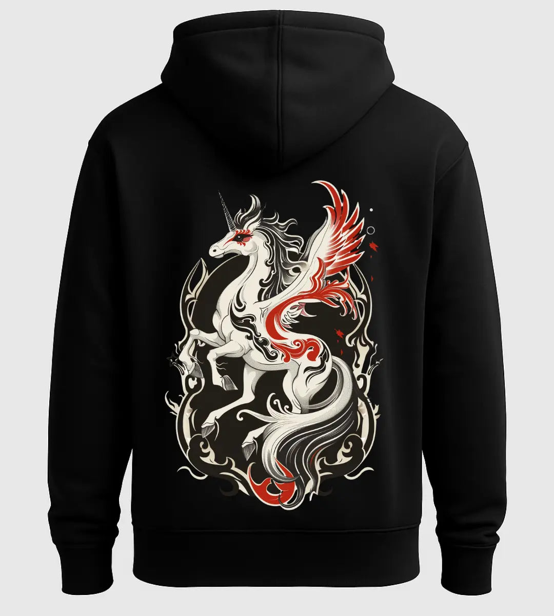 Celestial Flame Unicorn Hoodie Lorinfo
