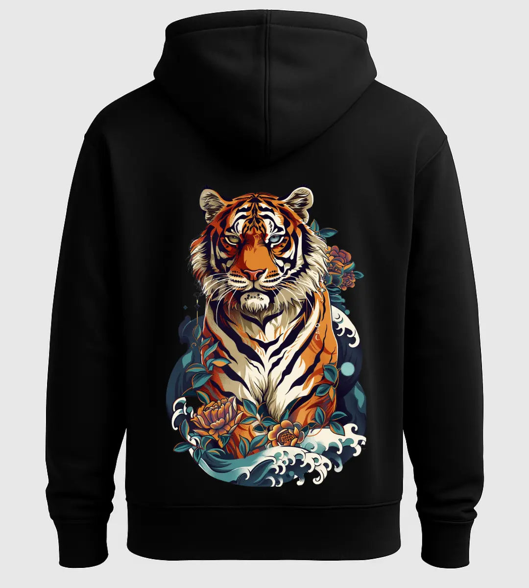 Lotus Tiger Spirit Hoodie Lorinfo