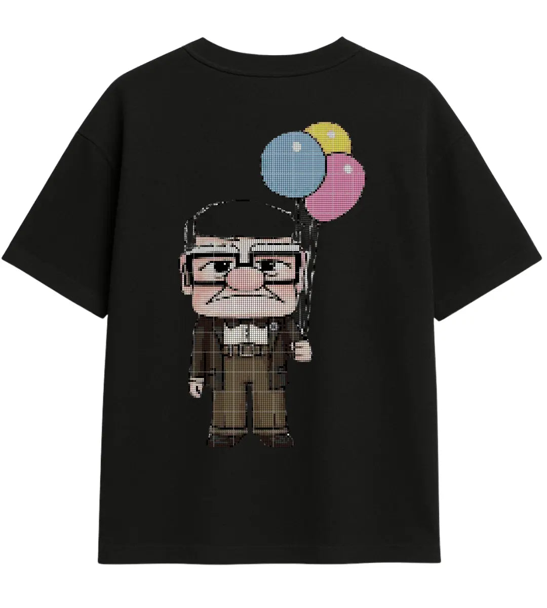 Pixel Grandpa Oversize T-Shirt Lorinfo