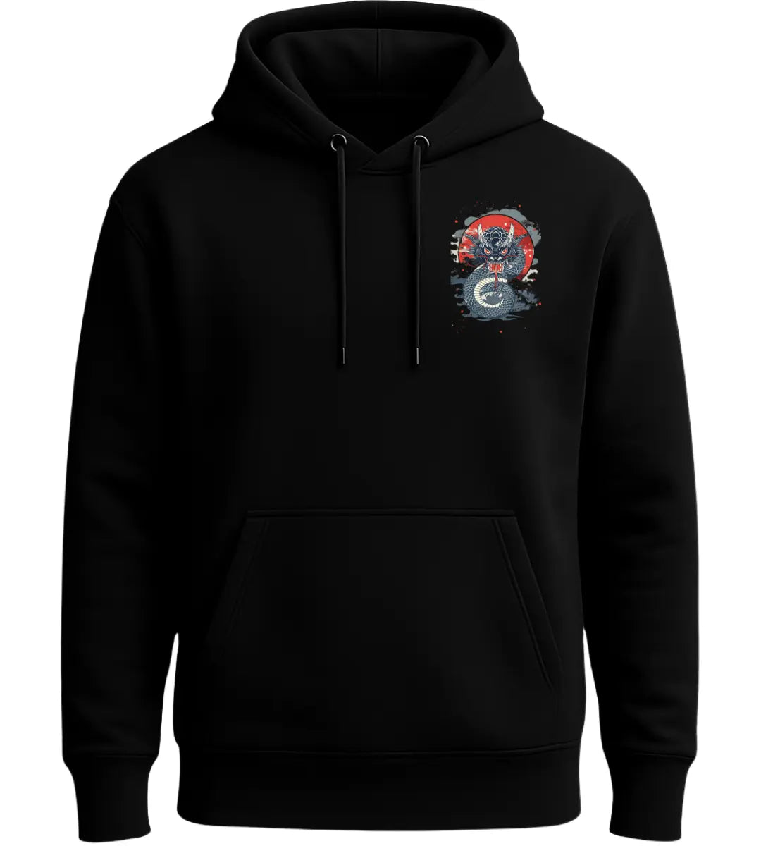 Samurai Serpent Dragon Hoodie Lorinfo