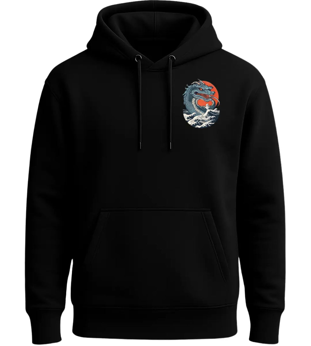 Sunrise Serpent Dragon Hoodie Lorinfo