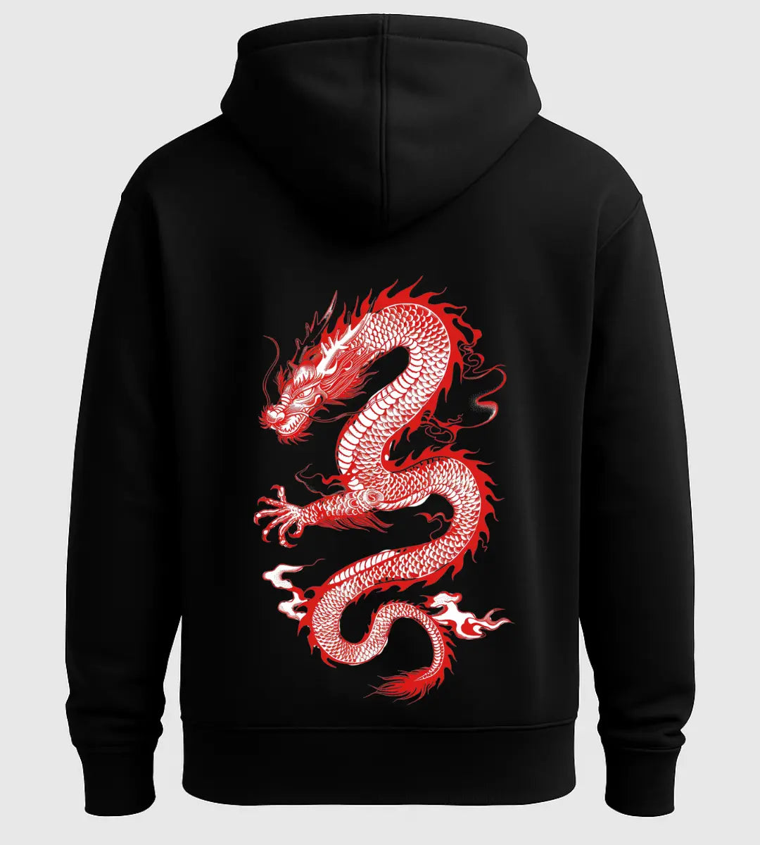 Scarlet Guardian Dragon Hoodie Lorinfo