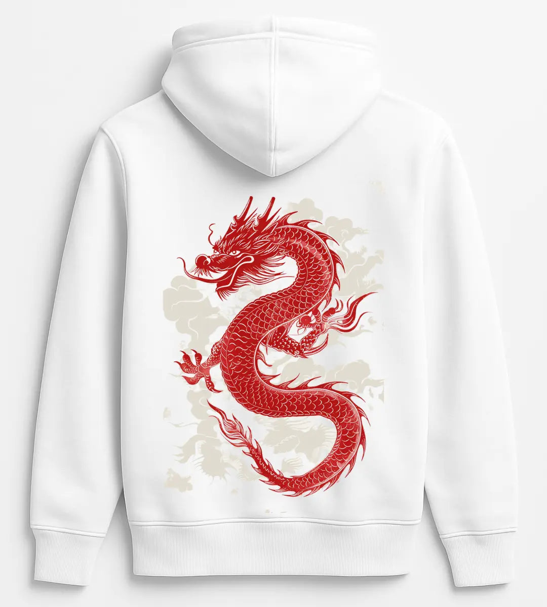 Celestial Red Dragon Hoodie Lorinfo