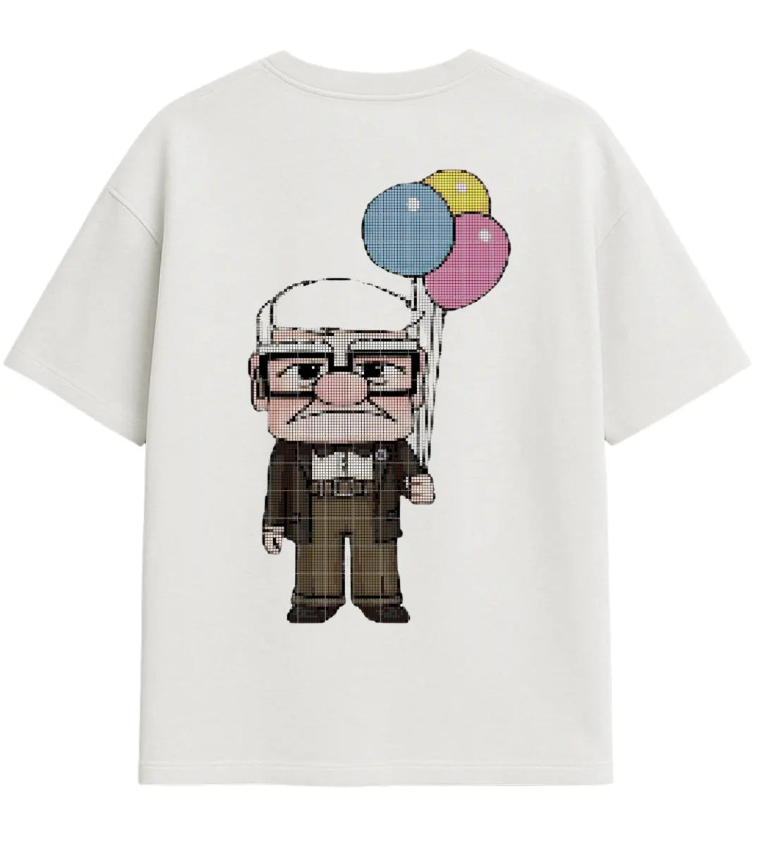 Pixel Grandpa Oversize T-Shirt Lorinfo