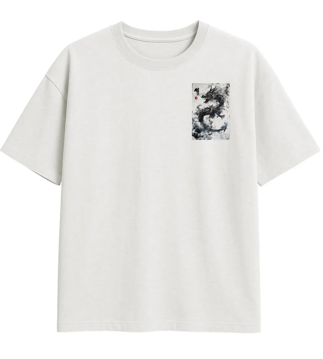 Ink Dragon Oversize T-Shirt Lorinfo