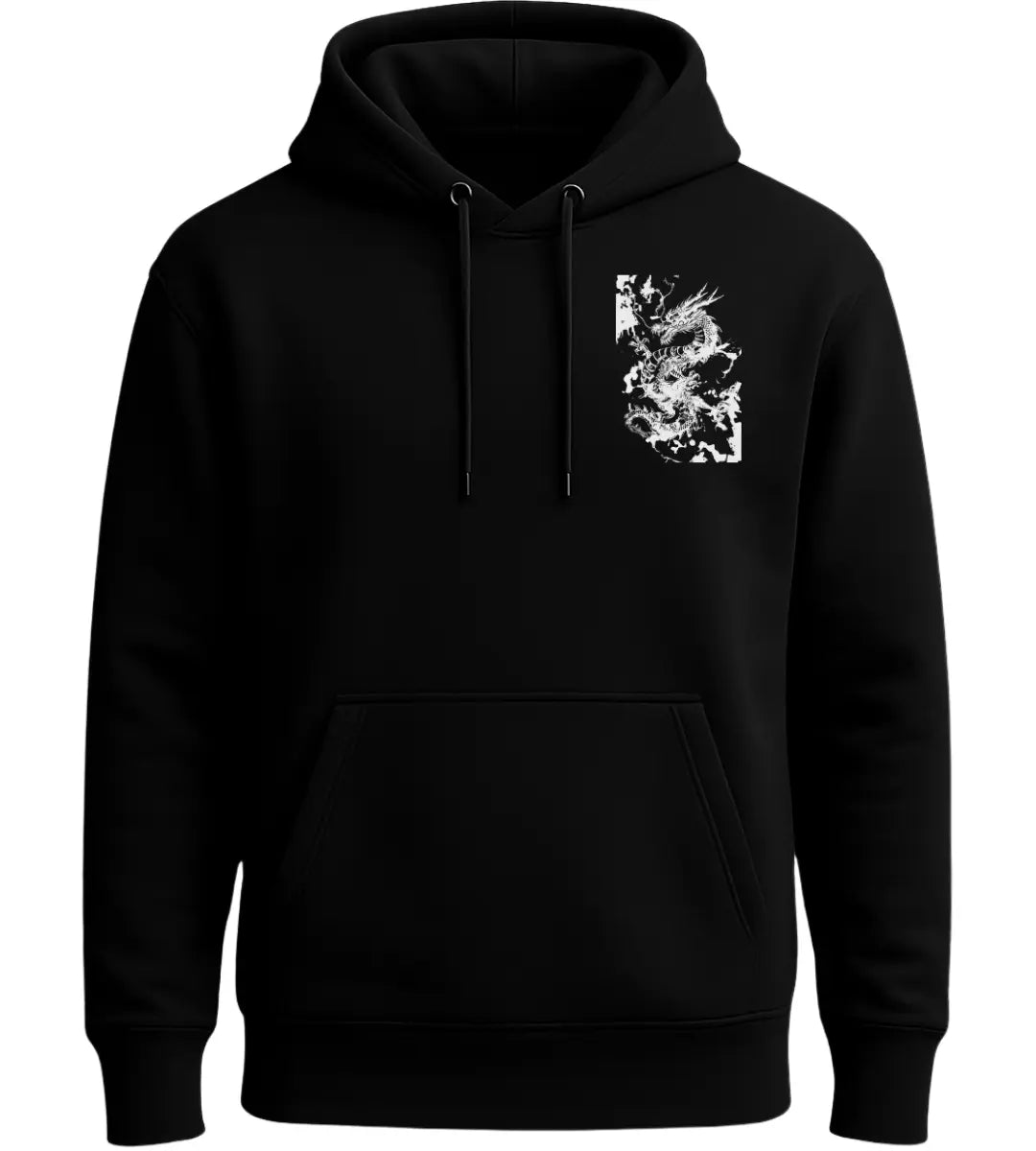 Shadow Ink Dragon Hoodie Lorinfo