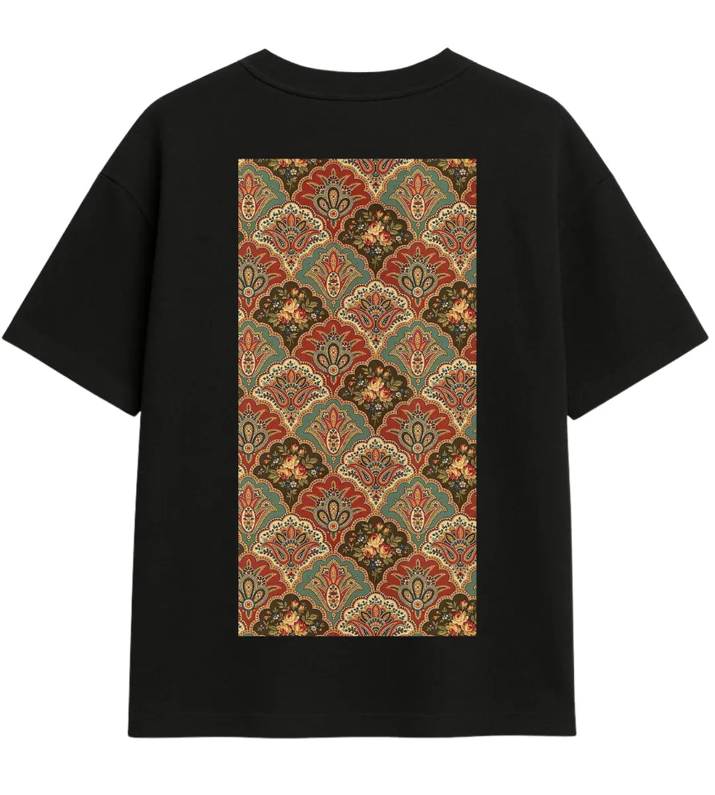 Halı Dokusu Oversize T-Shirt Lorinfo