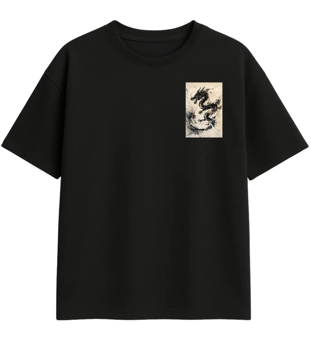 Ancient Spirit Dragon Oversize T-Shirt Lorinfo