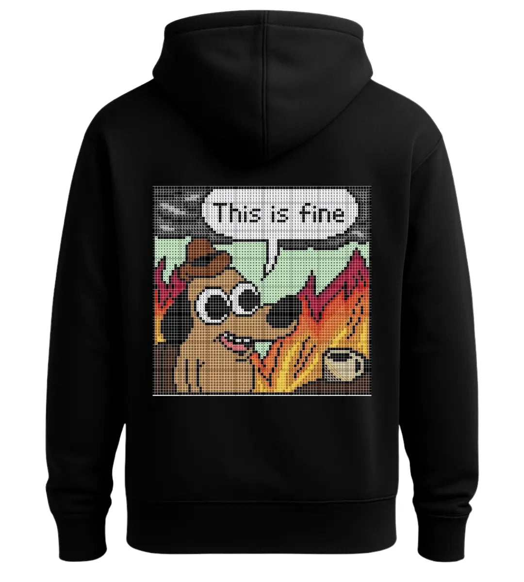 This Is Fine Hoodie Lorinfo