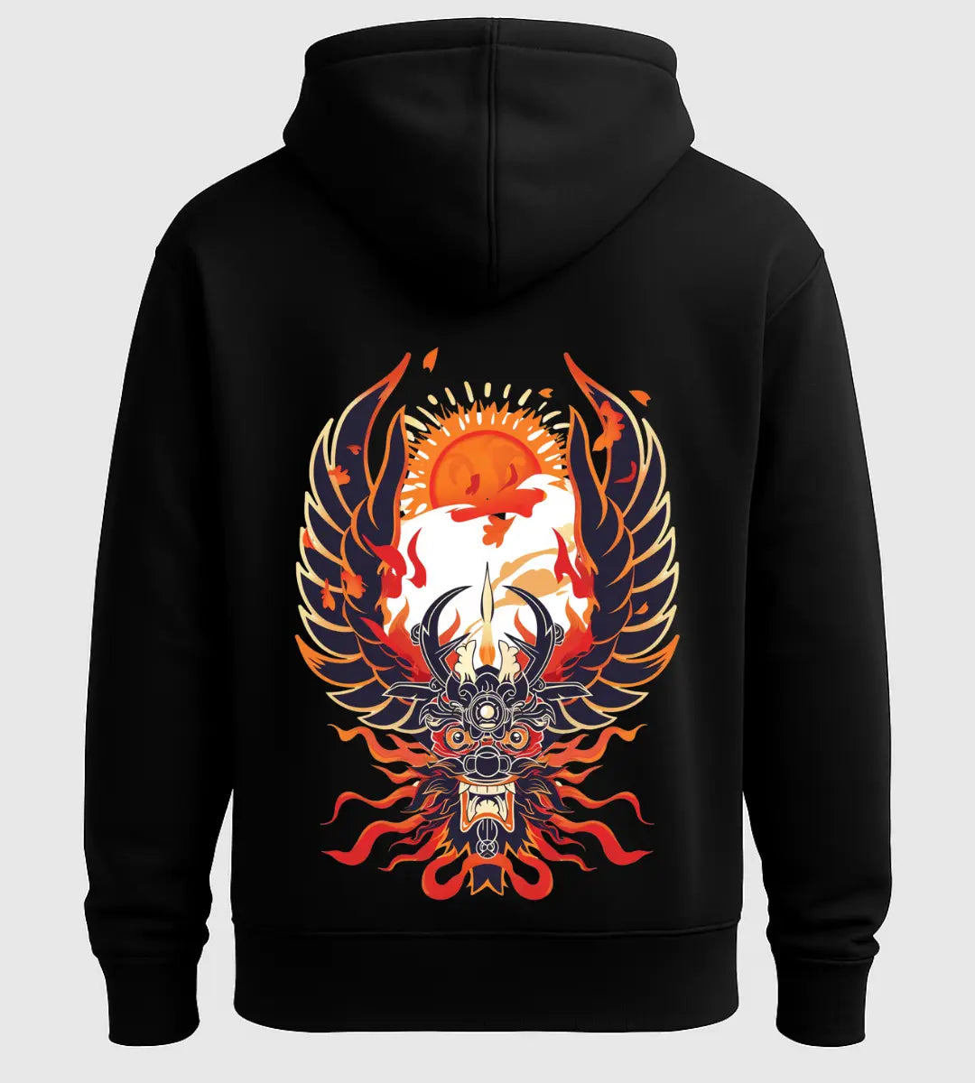 Rising Sun Oni Hoodie Lorinfo
