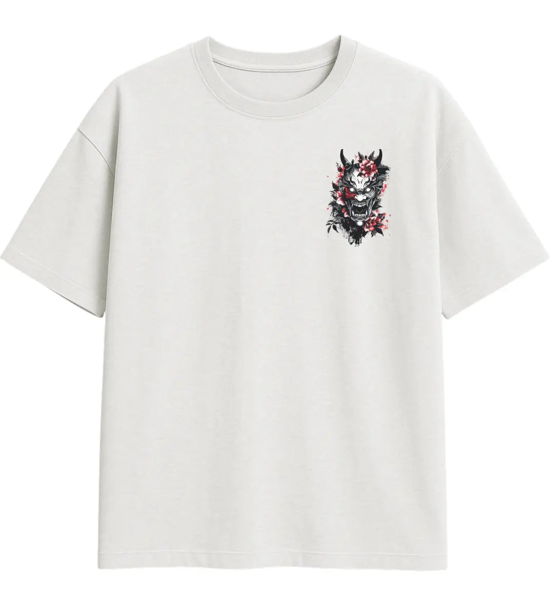 Bloody Blossom Oni Oversize T-Shirt Lorinfo