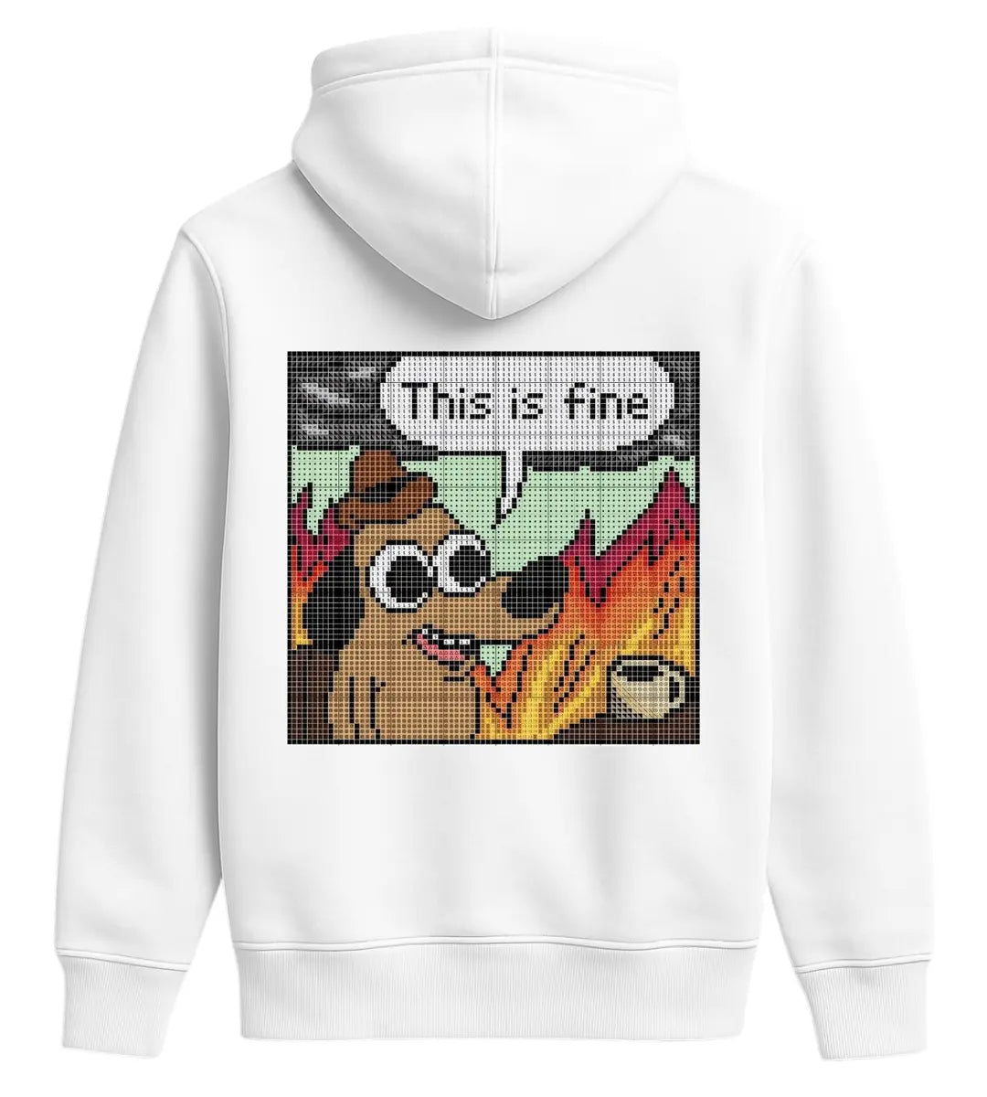 This Is Fine Hoodie Lorinfo