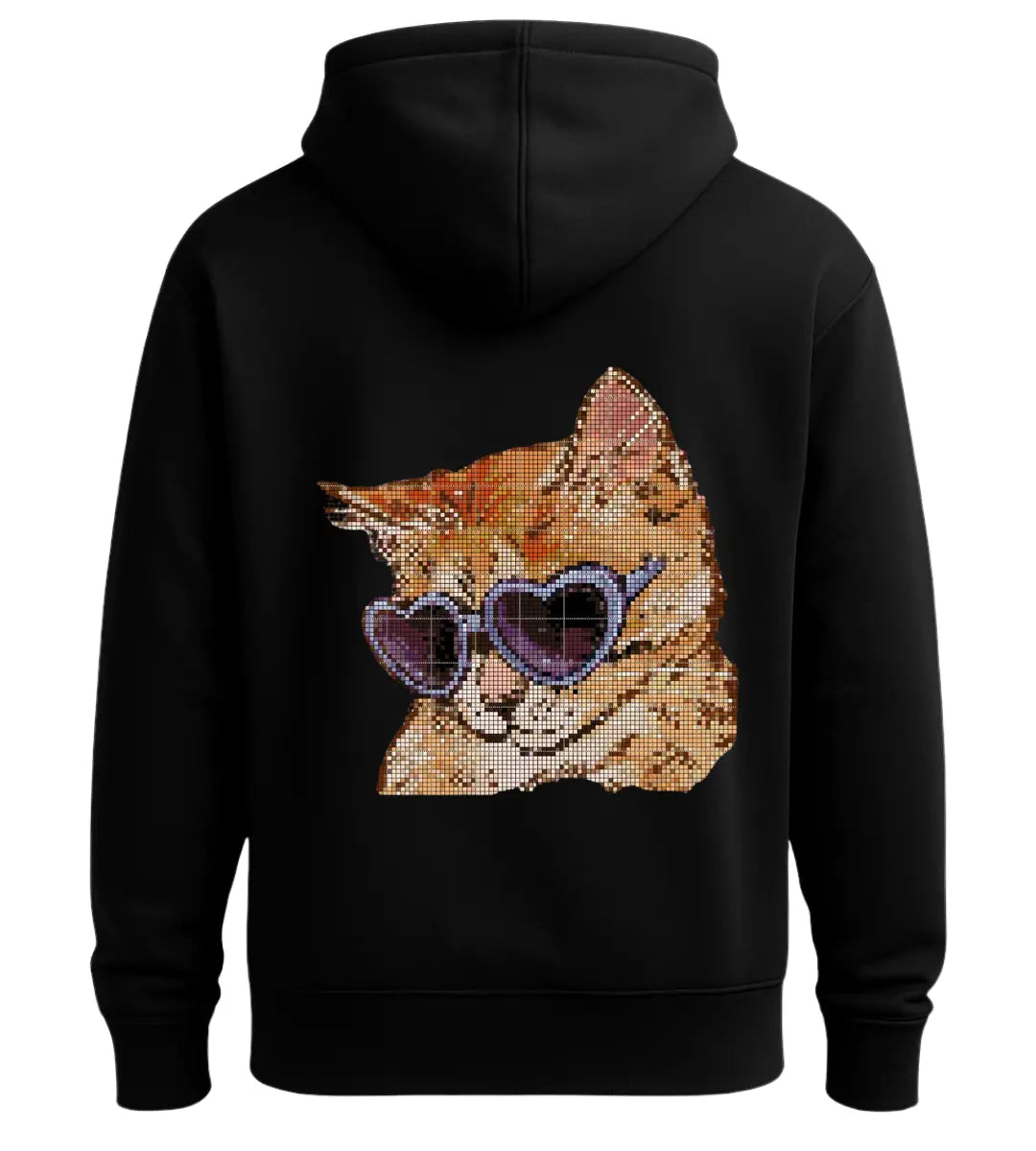 Heart Shades Cat Hoodie Lorinfo