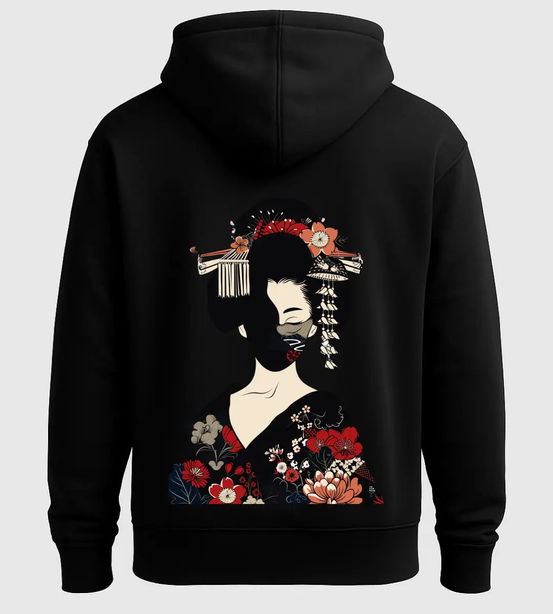 Crimson Geisha Hoodie Lorinfo