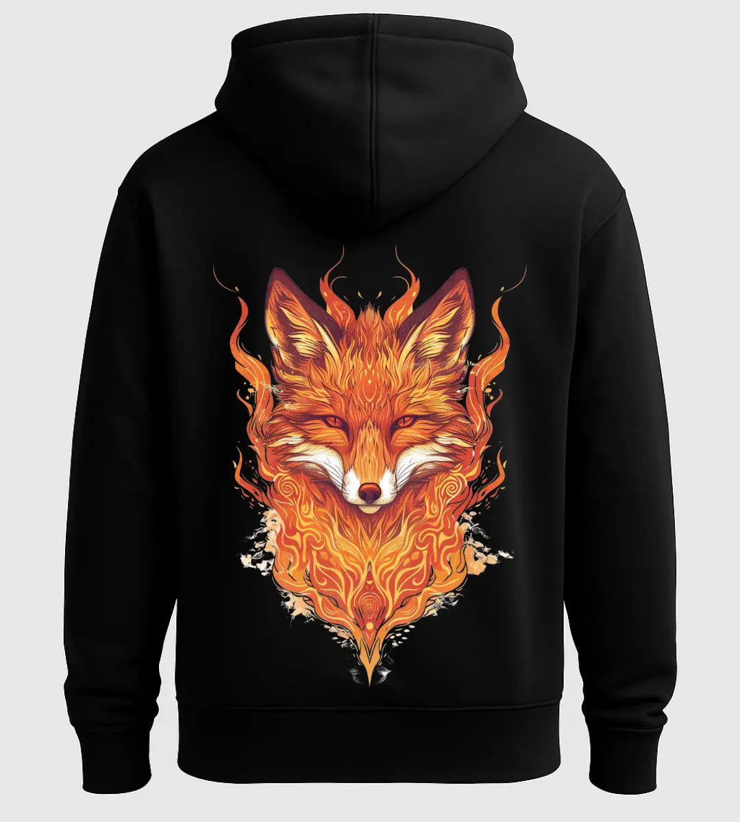 Flame Fox Hoodie Lorinfo