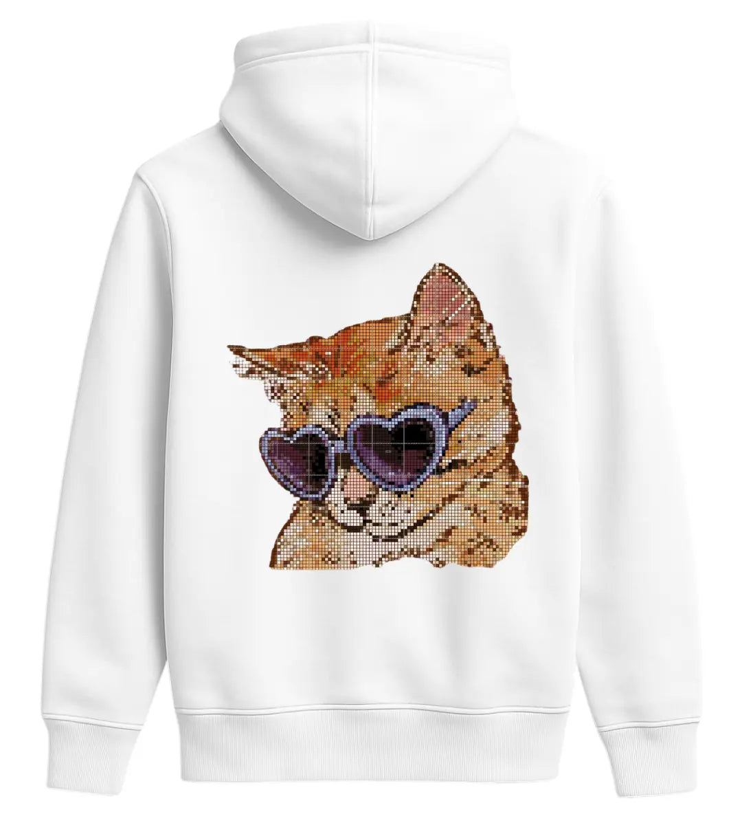 Heart Shades Cat Hoodie Lorinfo