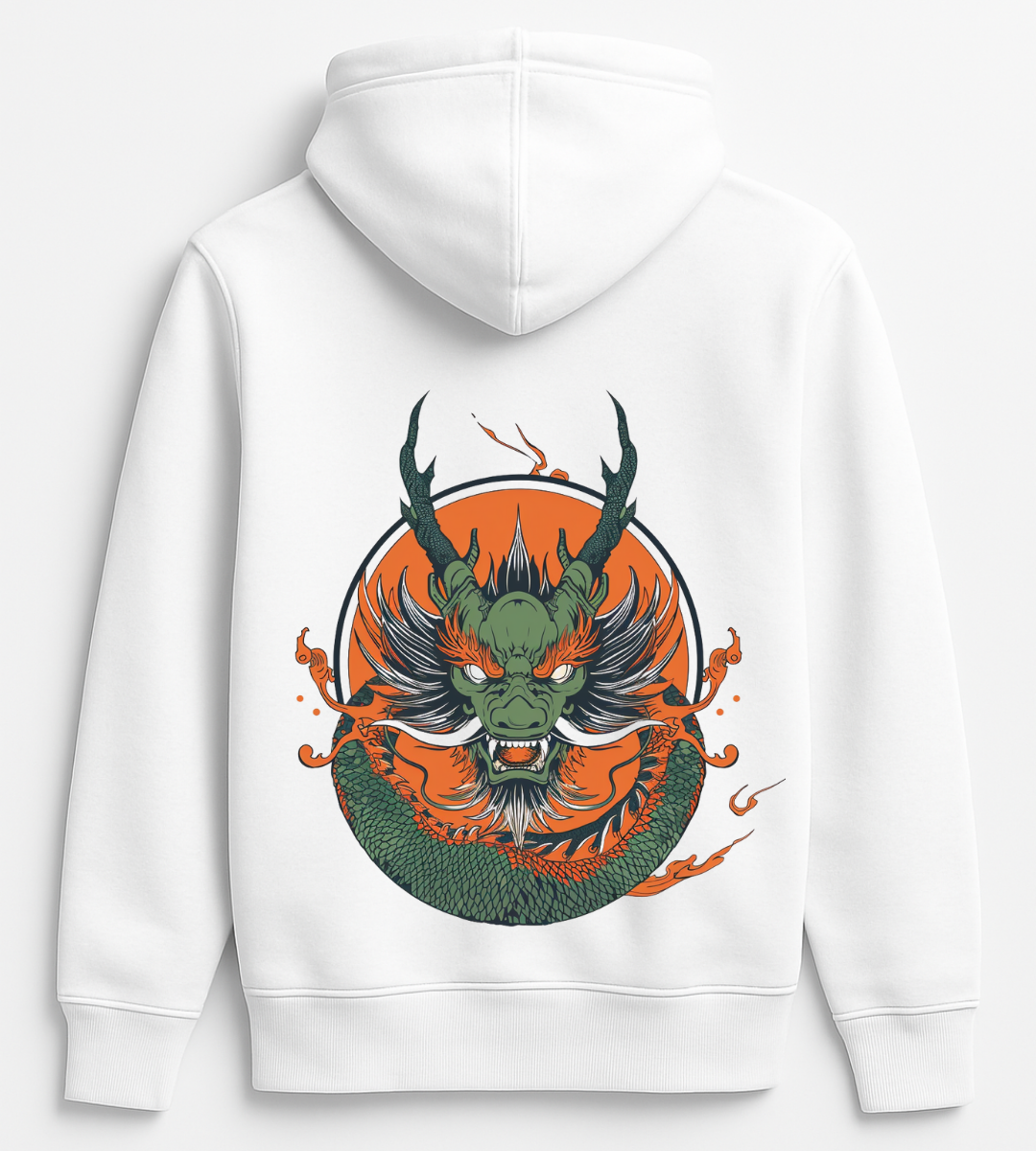 Emerald Flame Dragon Hoodie