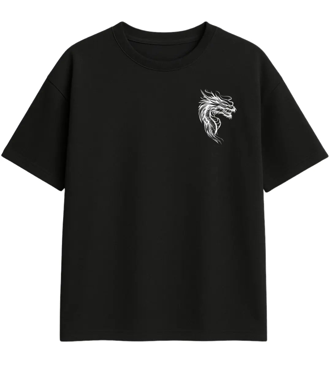 Shadow Fang Dragon Oversize T-Shirt Lorinfo