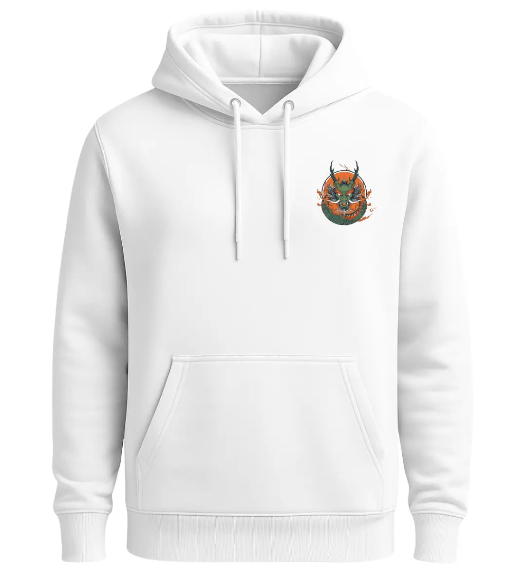 Emerald Flame Dragon Hoodie Lorinfo